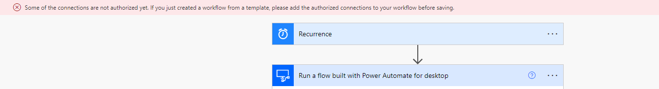 Error: Connections Not Authorized on Power Automate